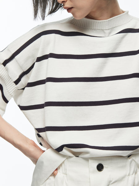 Nicholson & Nicholson - Island Stripe Top - Off Navy