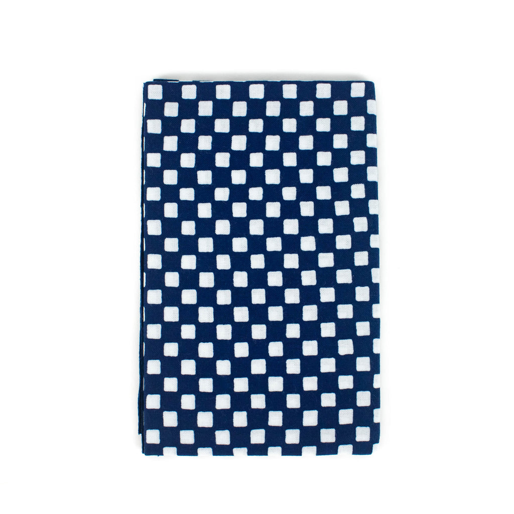 Kamawanu Tenugui Napkin - Check Navy