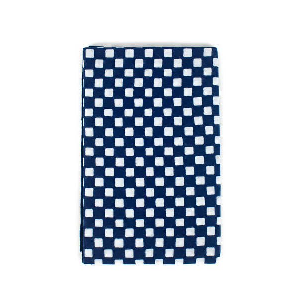 Kamawanu Tenugui Napkin - Check Navy