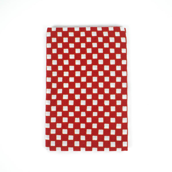 Kamawanu Tenugui Napkin - Check Red