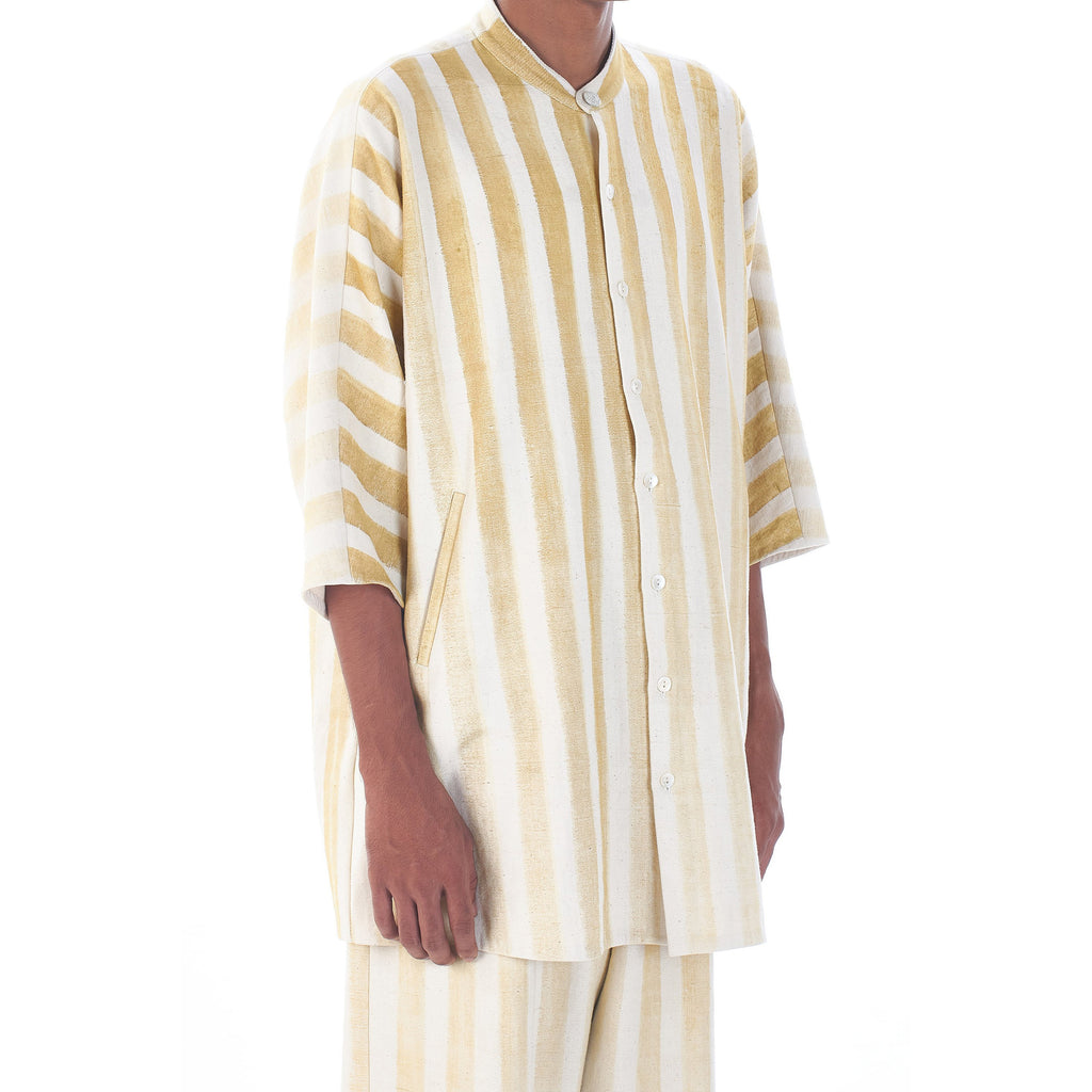 Eleven Eleven - Macca Stripe Shirt - Yellow