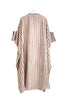 Eleven Eleven - Stripe Handpainted Silk Kaftan - Brown