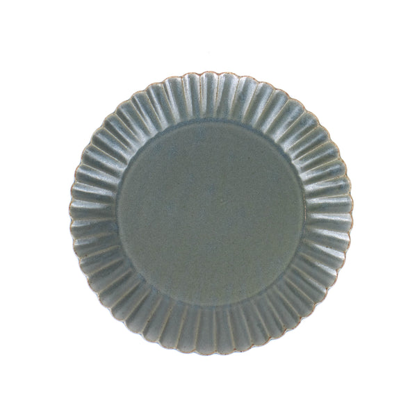 Marumitsu - Barbarie Round Plate - Gray