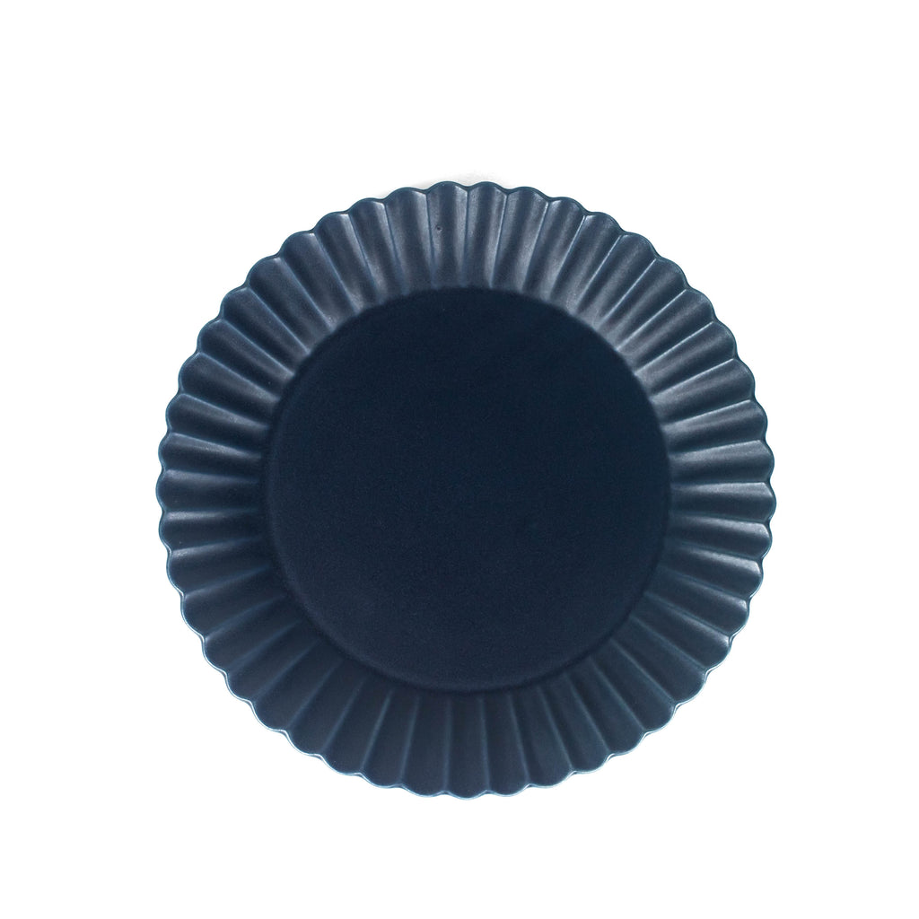 Marumitsu - Barbarie Round Plate - Indigo