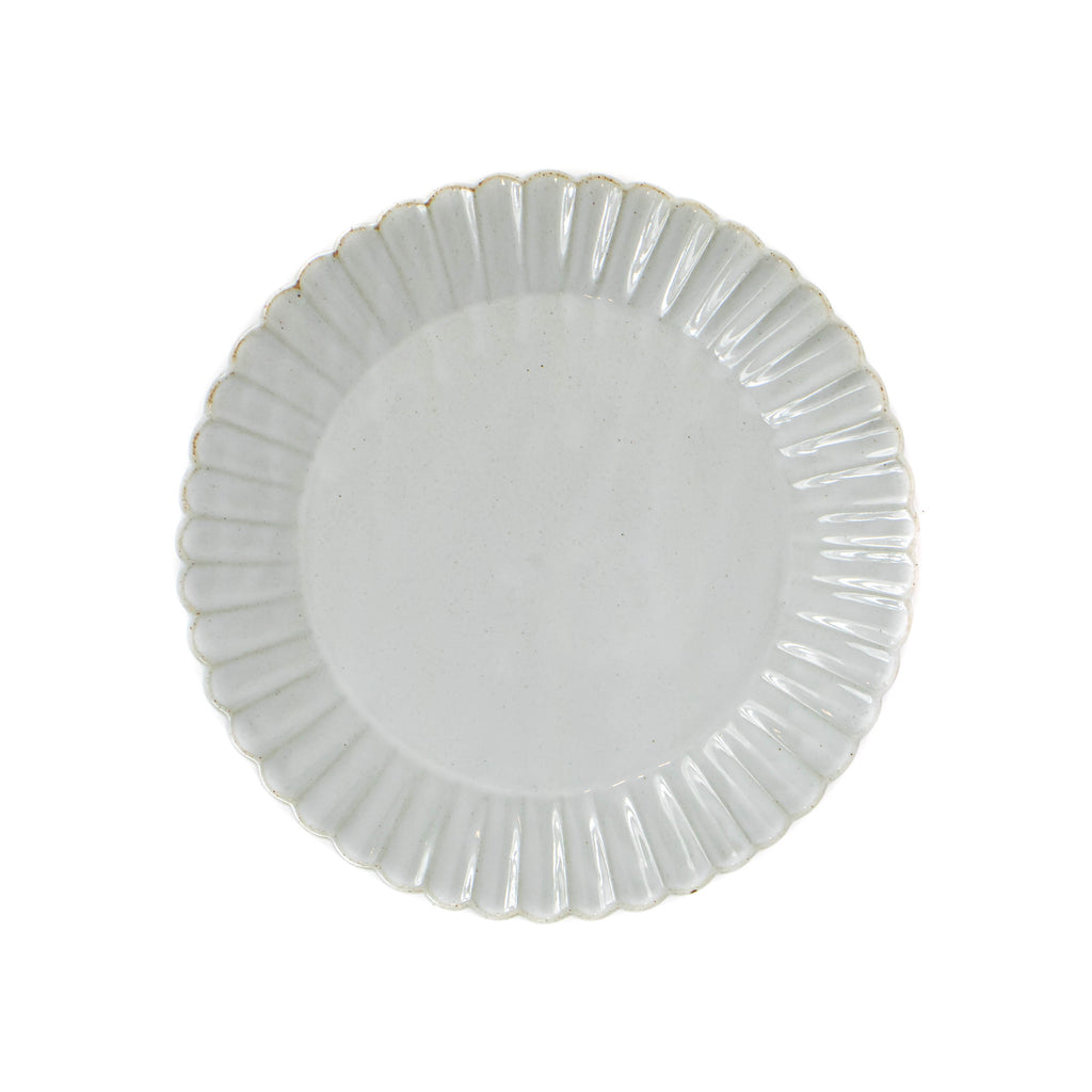 Barbarie Round Plate - White