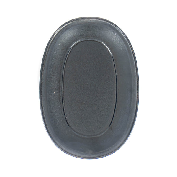 Marumitsu - Oval Mariniere Plate - Black