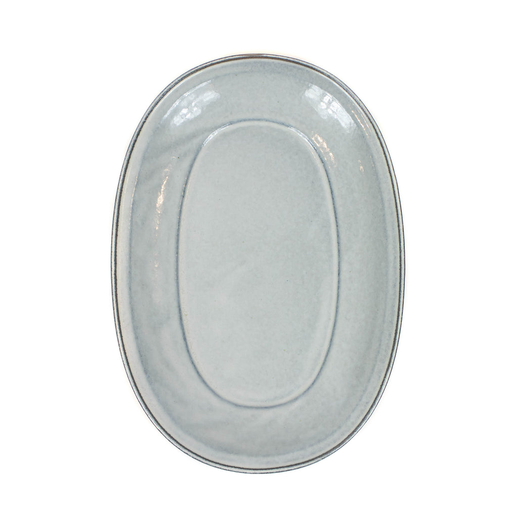 Marumitsu - Oval Mariniere Plate - White