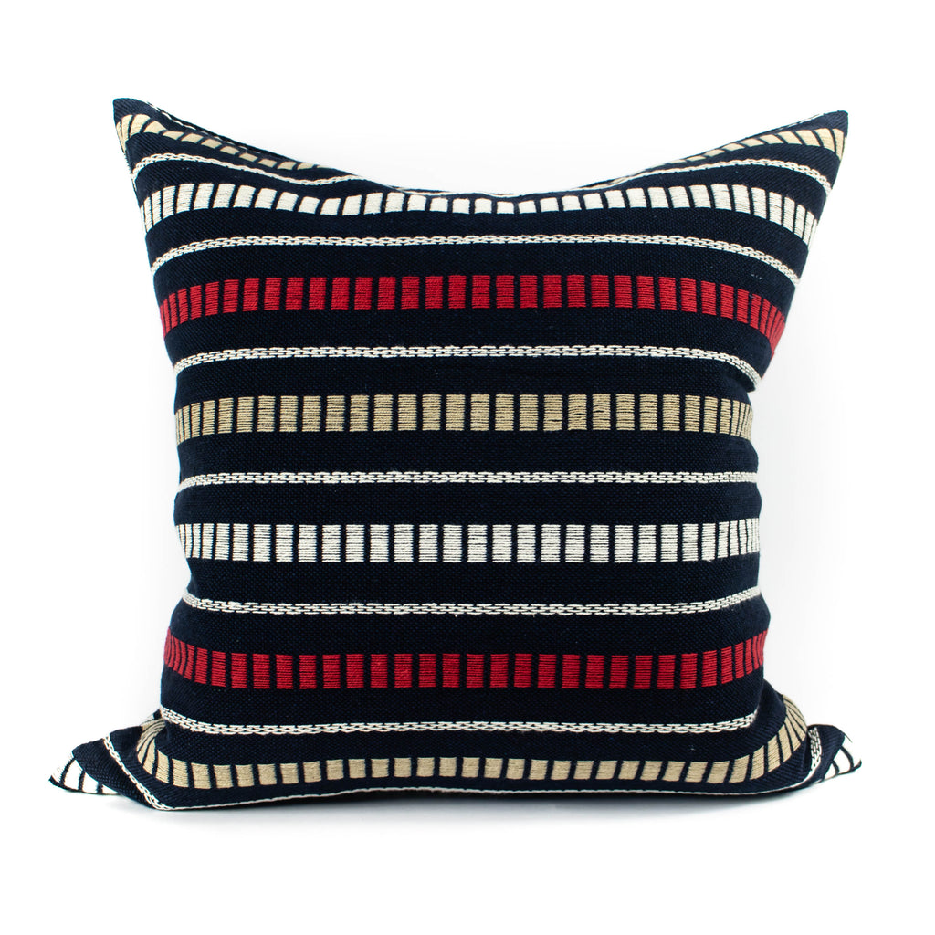 Mr. Chung - Maya Stripe Pillow - Blue - November 19 Market