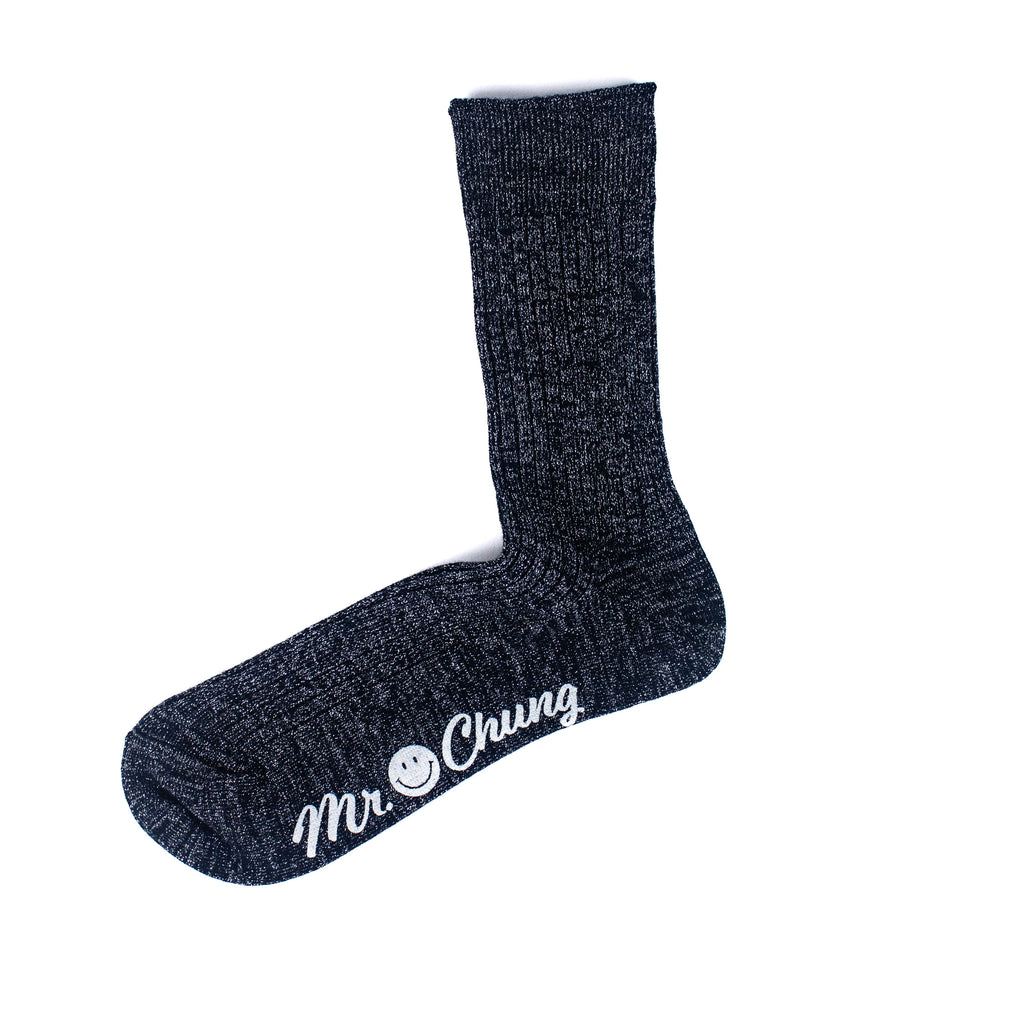 Mr. Chung Shiny Socks - Black