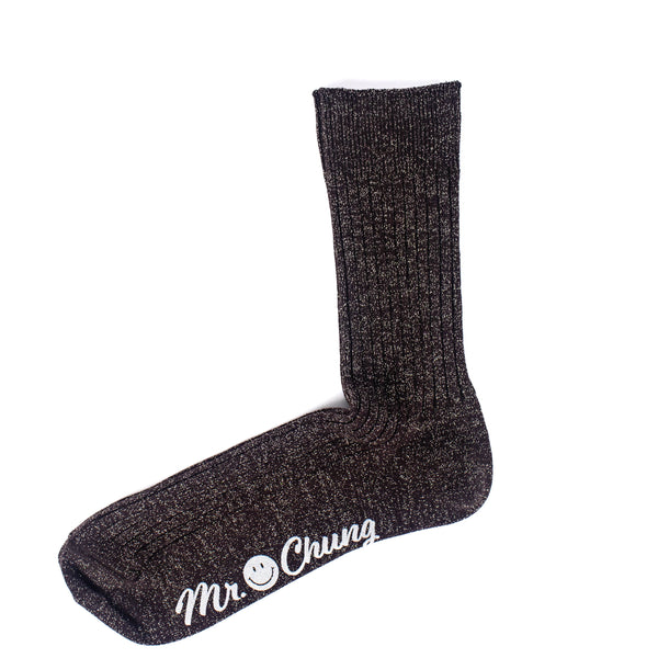 Mr. Chung Shiny Socks - Brown