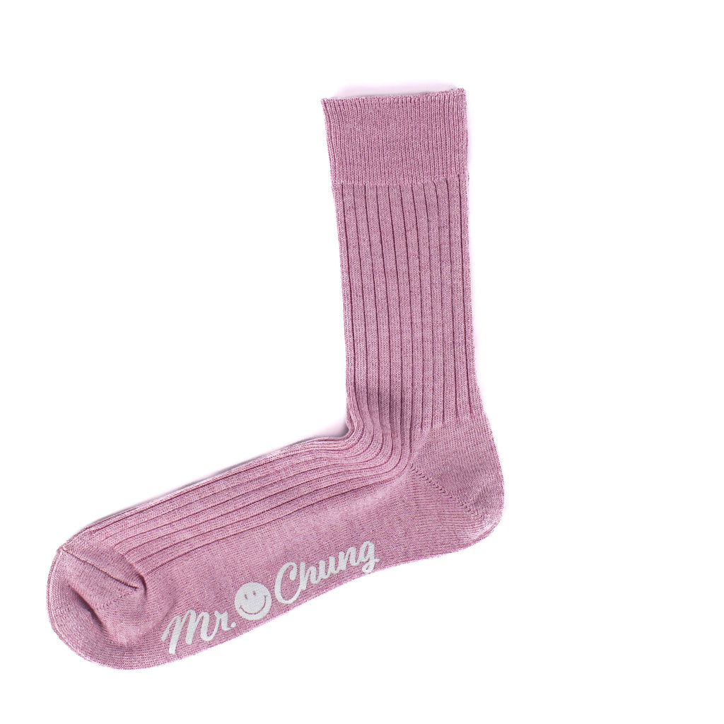 Mr. Chung Shiny Socks - Pink