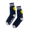 Mr. Chung Happy Socks - Navy With Off White Stripe