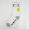 Mr. Chung Happy Socks - Off White With Navy Stripe