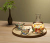 Nebuta Speckled Glass Sake Set - Teal