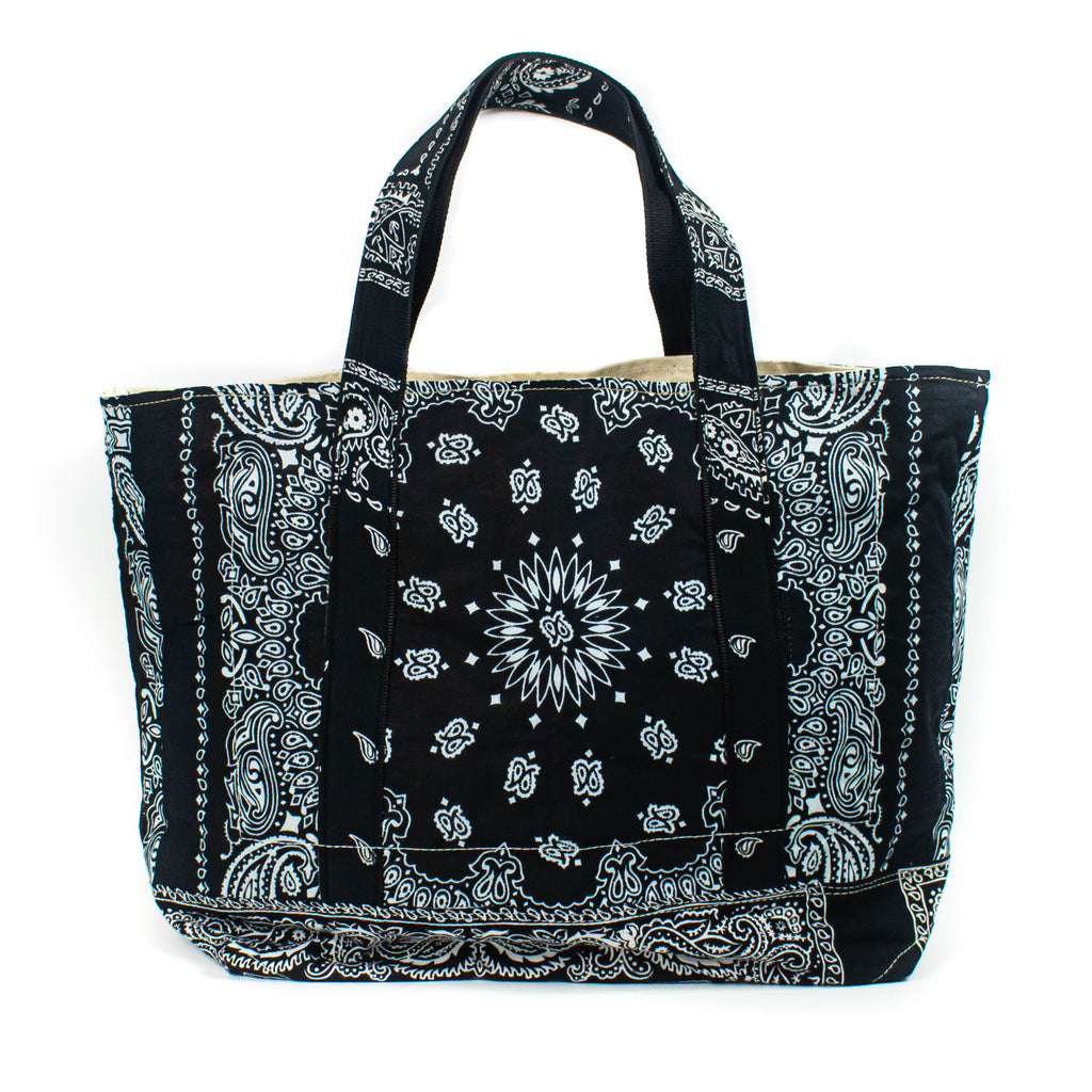 Patchwork Bandana Tote - Black