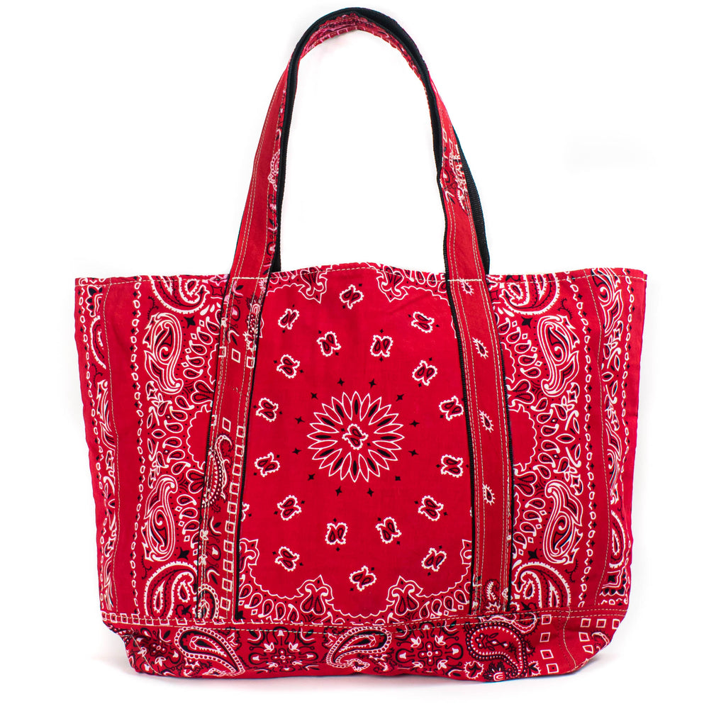 Patchwork Bandana Tote - Red