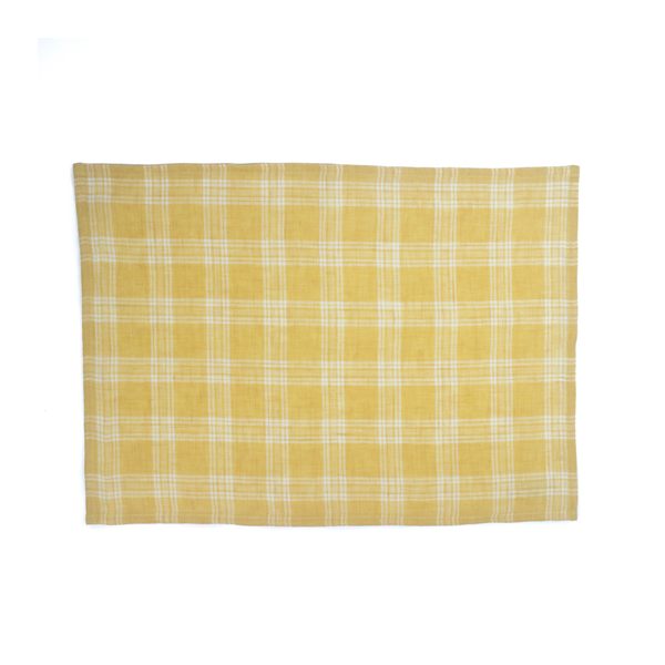 Placemat / Napkin - Yellow Plaid