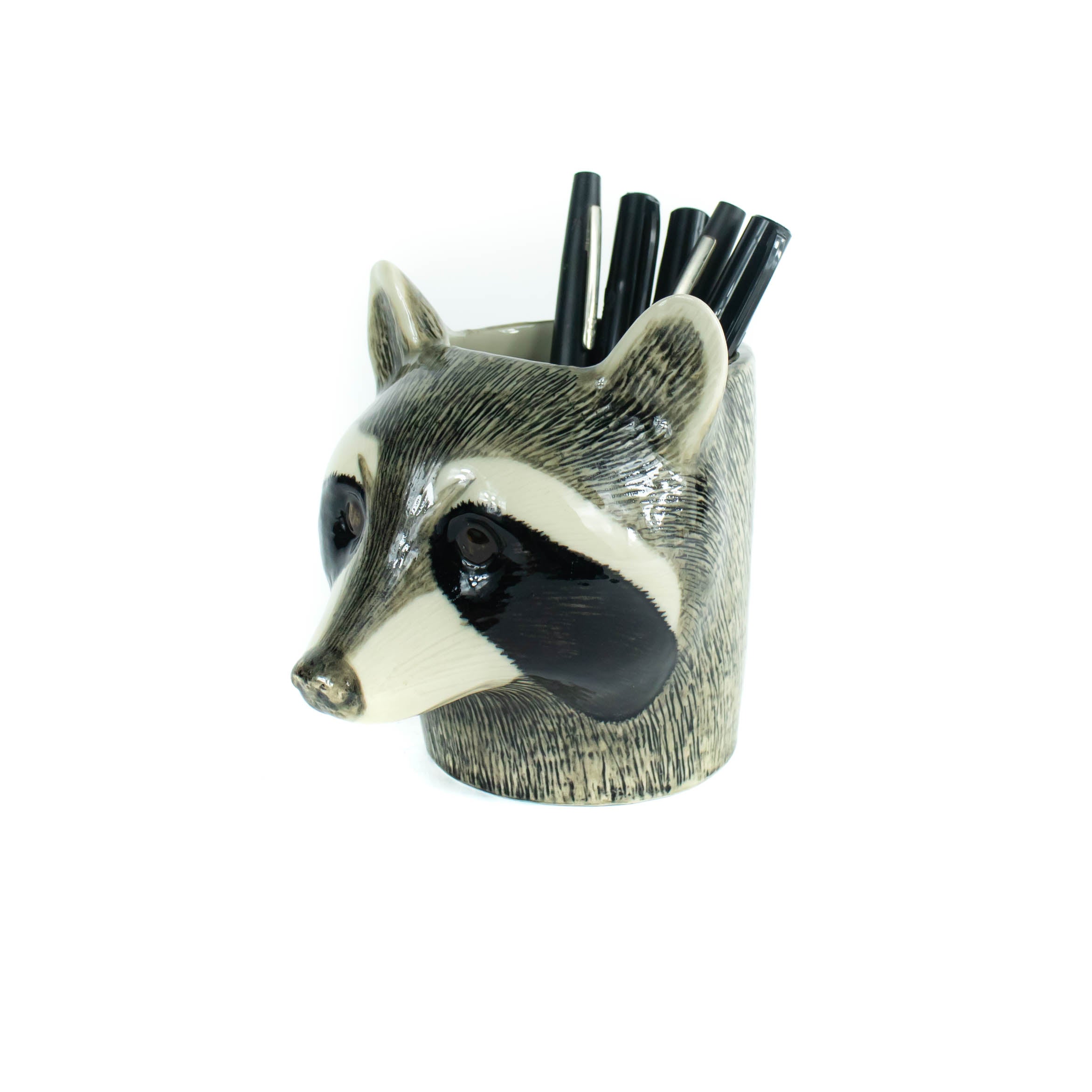 raccoon plant pot Quail - Pencil Pot