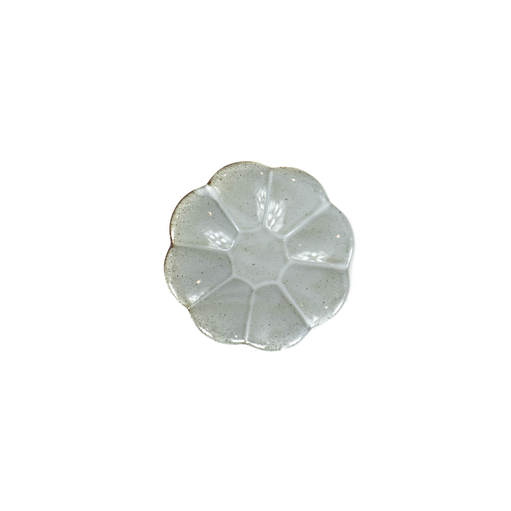 Smooth Flower Shape Plate - White