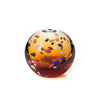 Speckled and Swirl Seed Vase - Amber