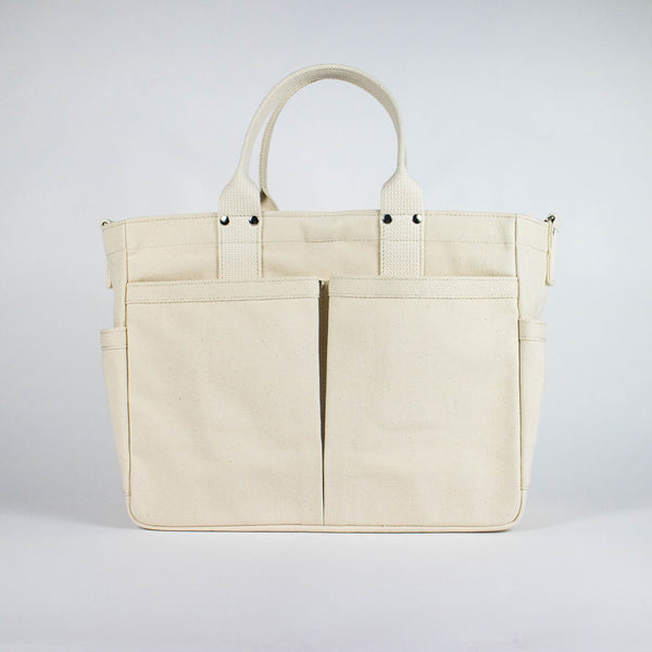 Threadline Seven-pocket Tool Tote With Shoulder Strap - Off White ...