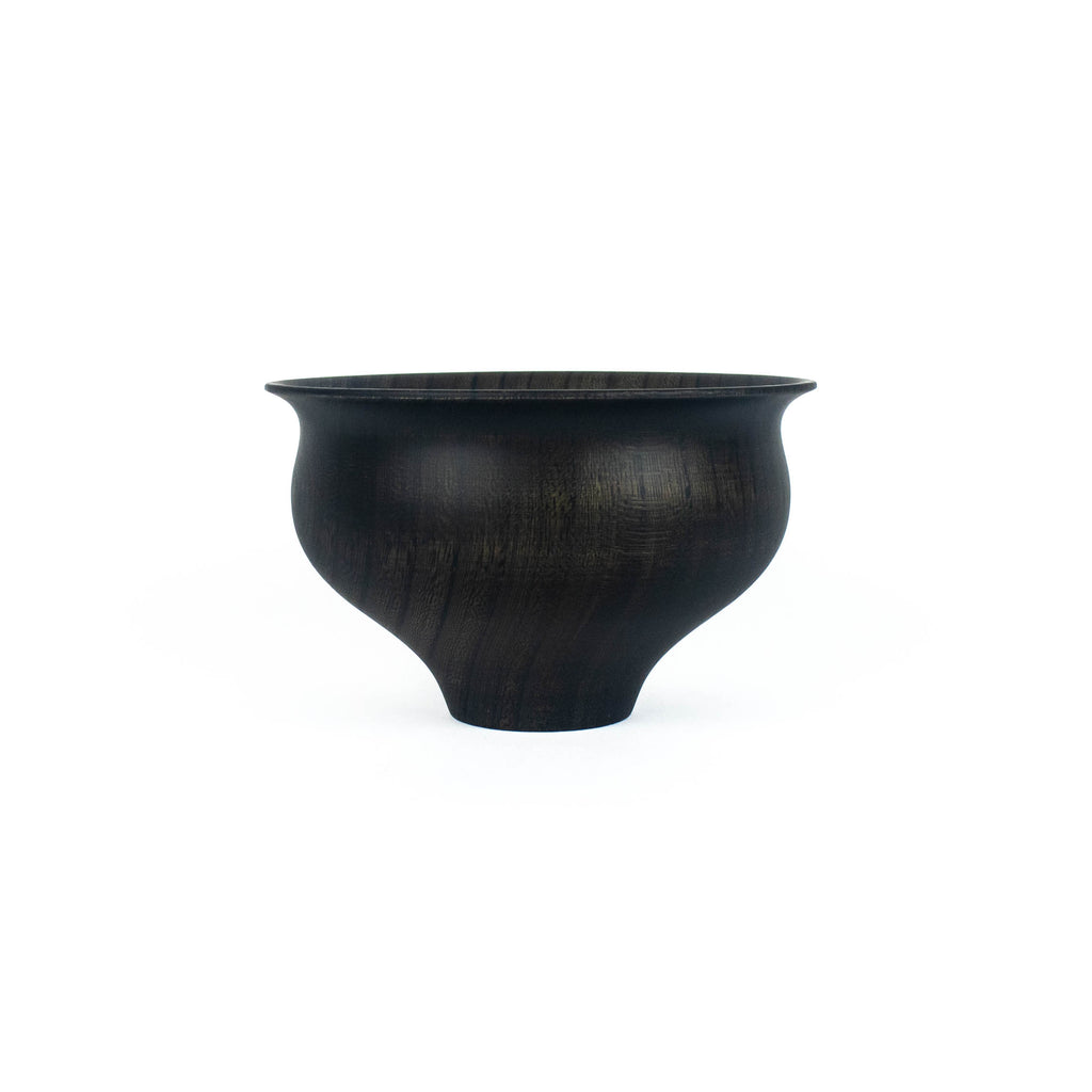 Tsumugi Wooden Bowl - Yuri - Black