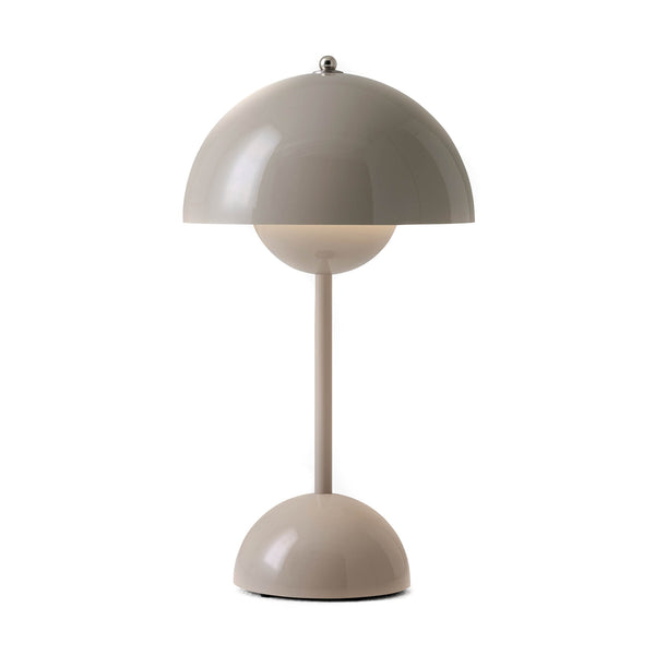 Verner Panton - Portable Flowerpot Table Lamp VP9 - Grey Beige