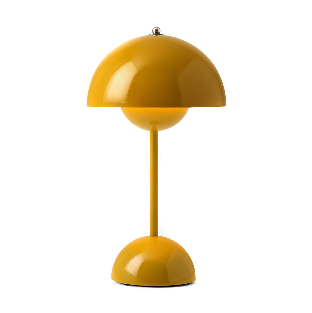 Verner Panton - Portable Flowerpot Table Lamp VP9 - Mustard
