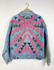 The Falls - Multi color beaded triangle denim jacket