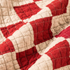 BasShu Patchwork Quilt Blanket - Red