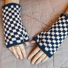 Mr. Chung Checker Hand Warmers - Indigo