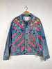 The Falls - Multi color beaded triangle denim jacket
