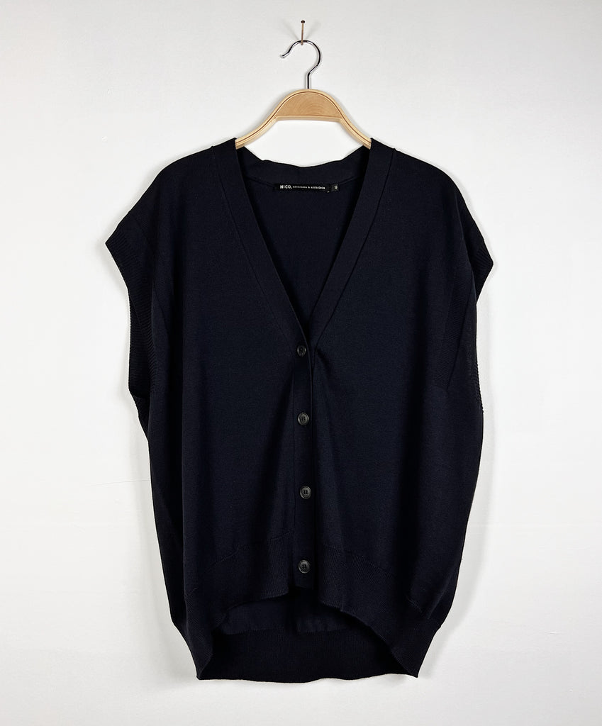 Nicholson & Nicholson - Fine Top Vest- Navy