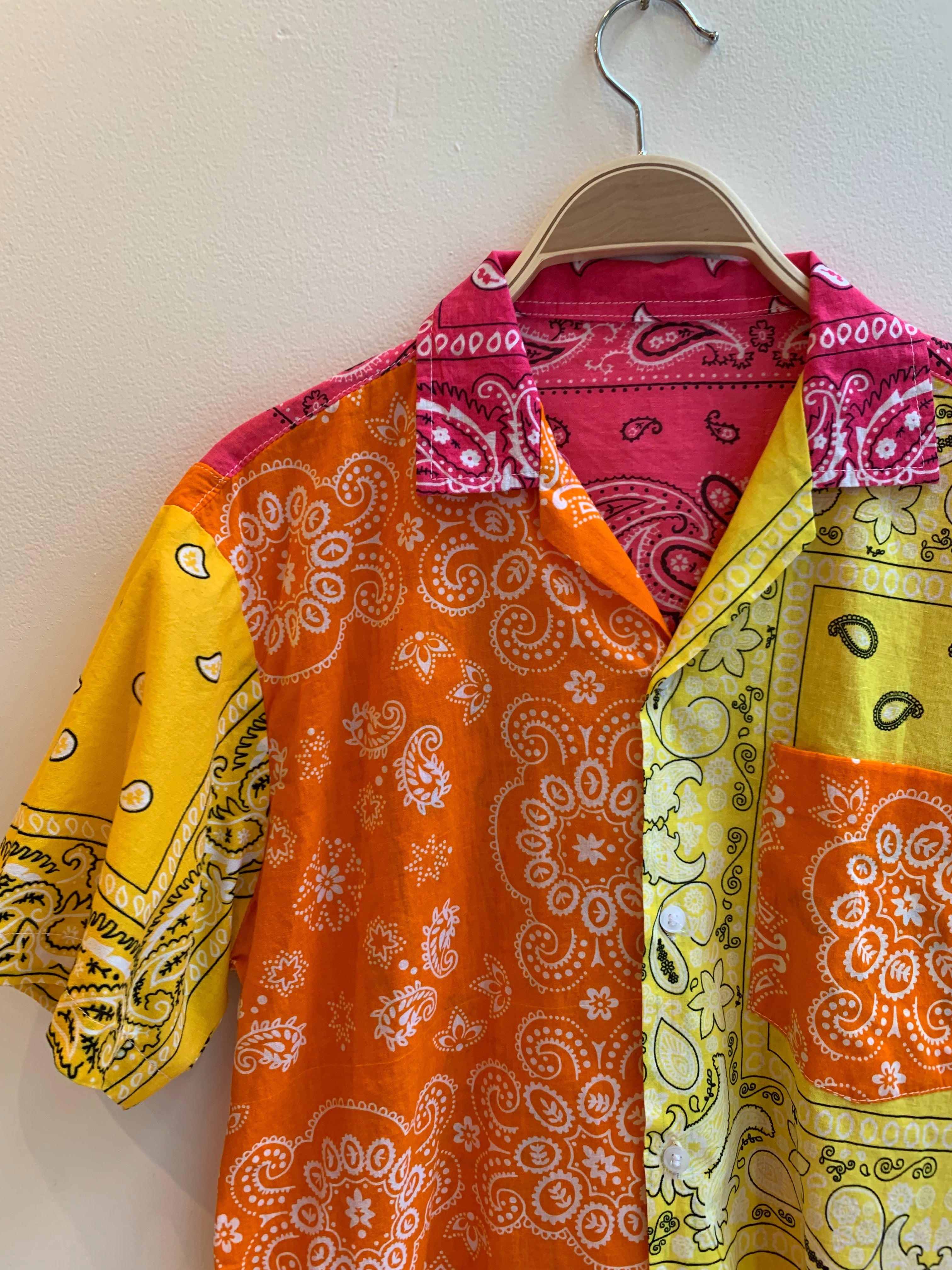 Orange shop bandana shirt